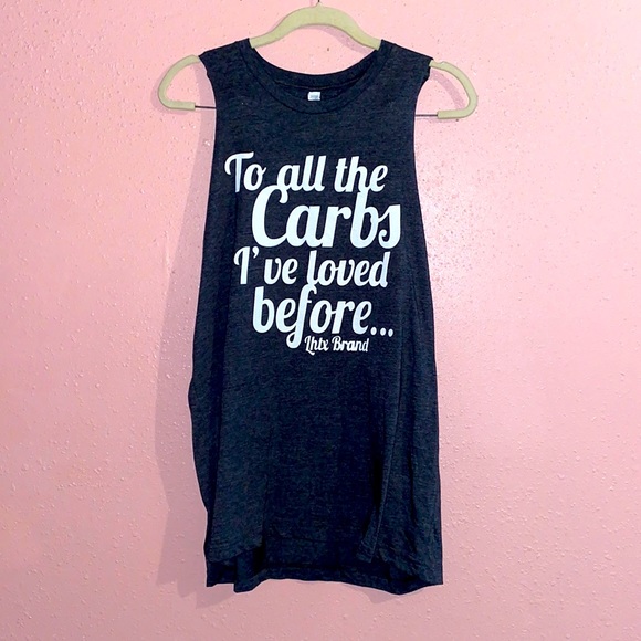 To all the carbs I’ve loved before…. Graphic tee size large - Picture 2 of 8